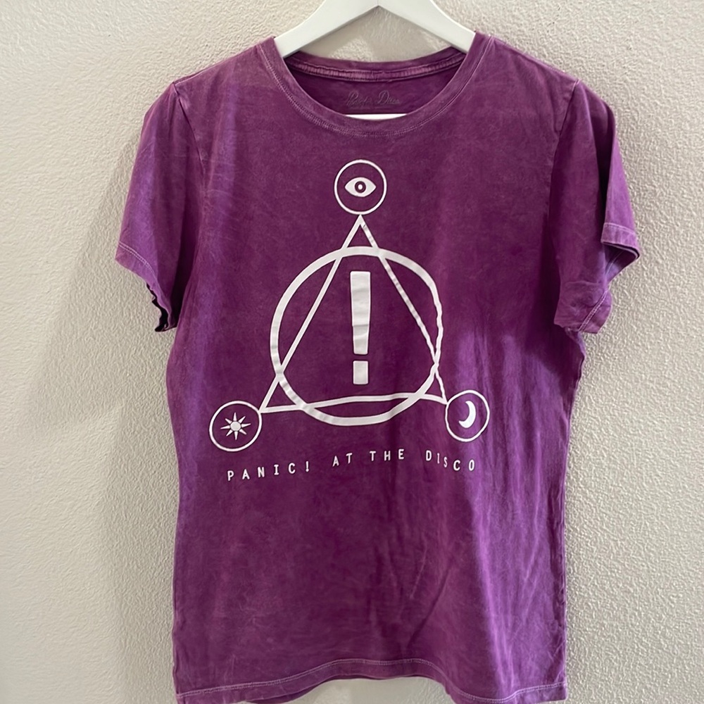 Women’s purple panic at the disco concert T-shirt